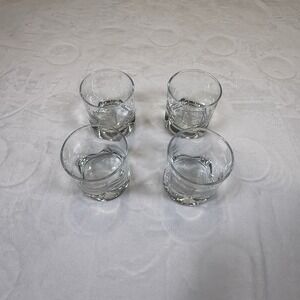 Vintage Cutty Sark The Real McCoy Scotch Whisky Rocks Glasses Set of 4 Barware